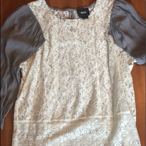 Anthropologie Mauve Lace Top - Picture 4 of 16